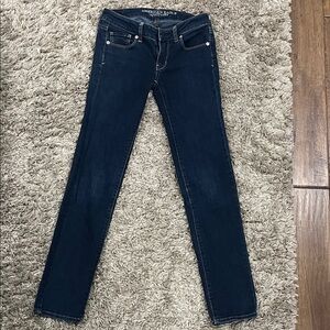 American Eagle Outfitters Women's Dark Blue Skinny Jeans